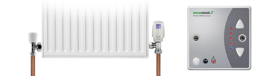 How Ecostat2 controls wet radiators