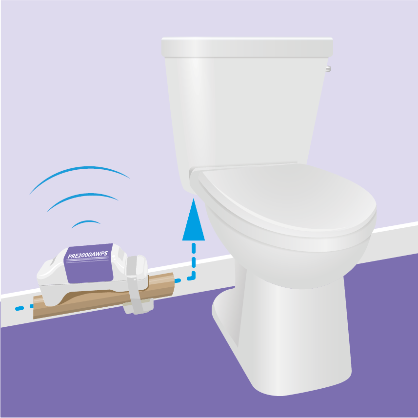pipesense leaking toilet faulty cistern detection diagram