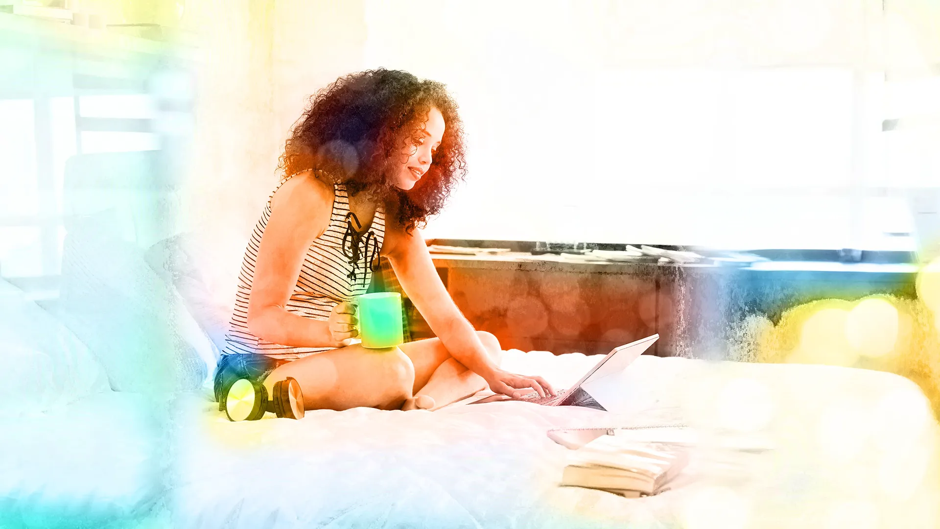 Student reading on bed 1920×1080